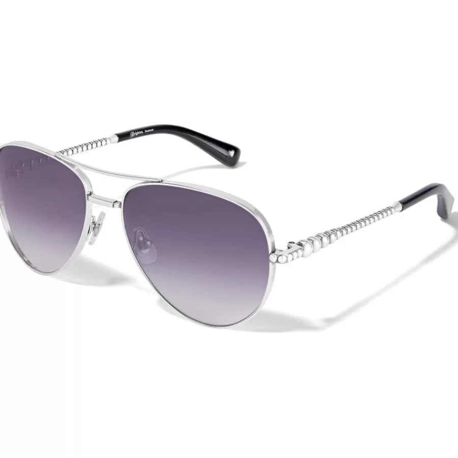 Sunglasses & More>Brighton Pretty Tough Sunglasses Silver-Black