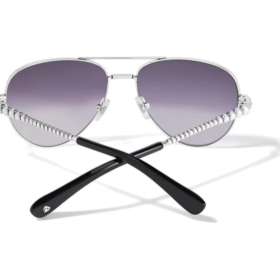 Sunglasses & More>Brighton Pretty Tough Sunglasses Silver-Black