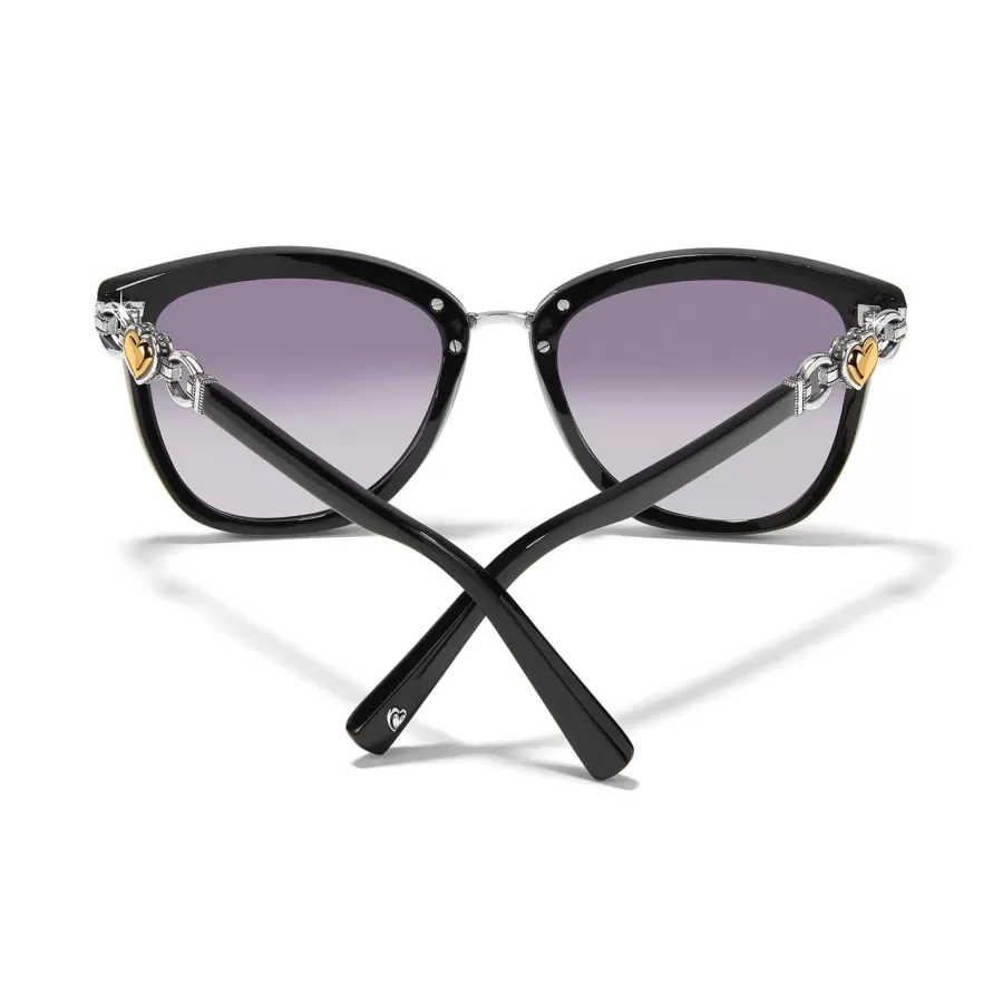 Sunglasses & More>Brighton Pretty Tough Two Tone Heart Sunglasses Black