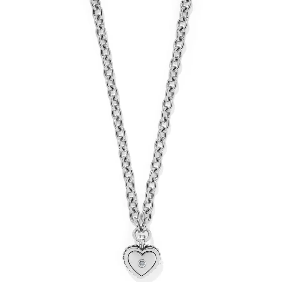 Necklaces>Brighton Pretty Tough Weave Heart Necklace Silver