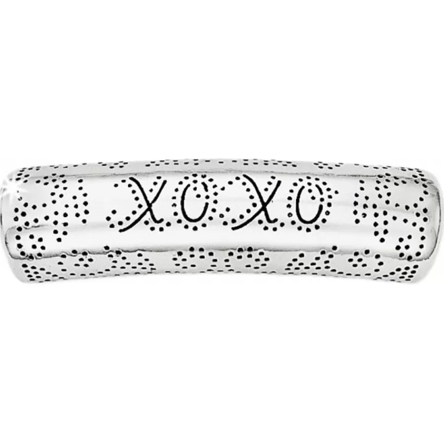 Beads & Spacers>Brighton Punch XOXO Long Bead Silver