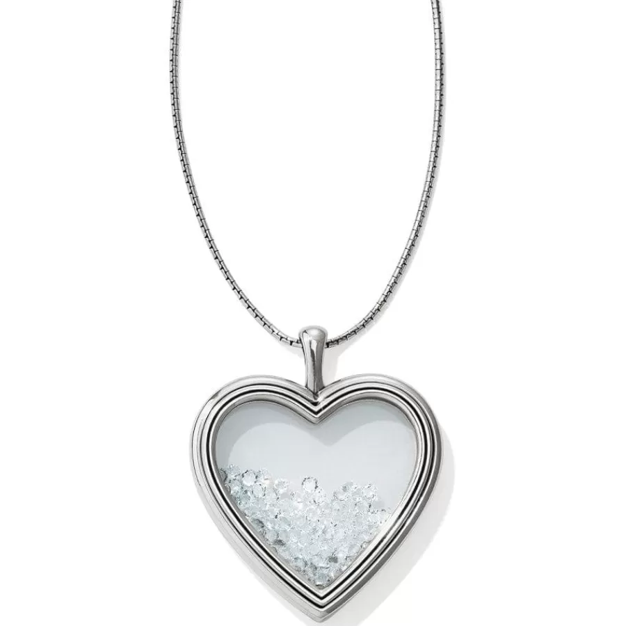 Necklaces>Brighton Pure Love Shaker Long Necklace Silver