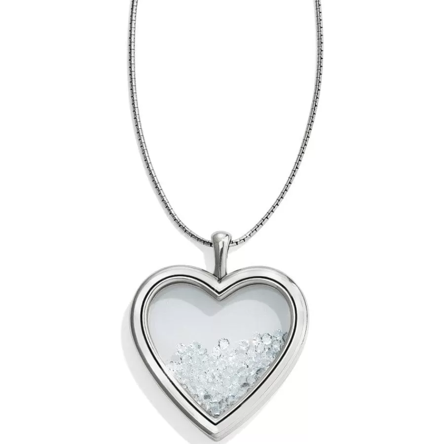 Necklaces>Brighton Pure Love Shaker Long Necklace Silver