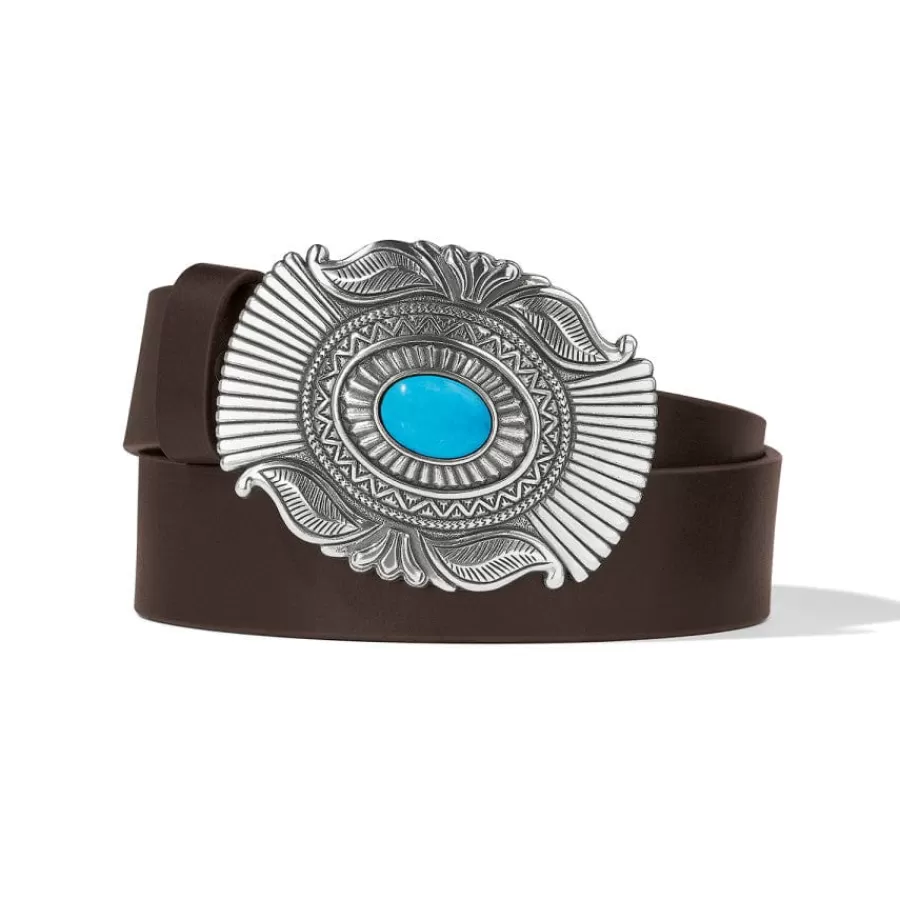 Women'S Belts>Brighton Raindance Belt Brown-Turquoise