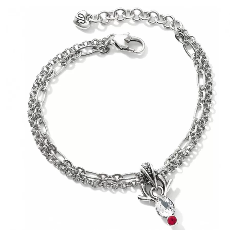 Bracelets>Brighton Reindeer Rock Bracelet Silver-Red