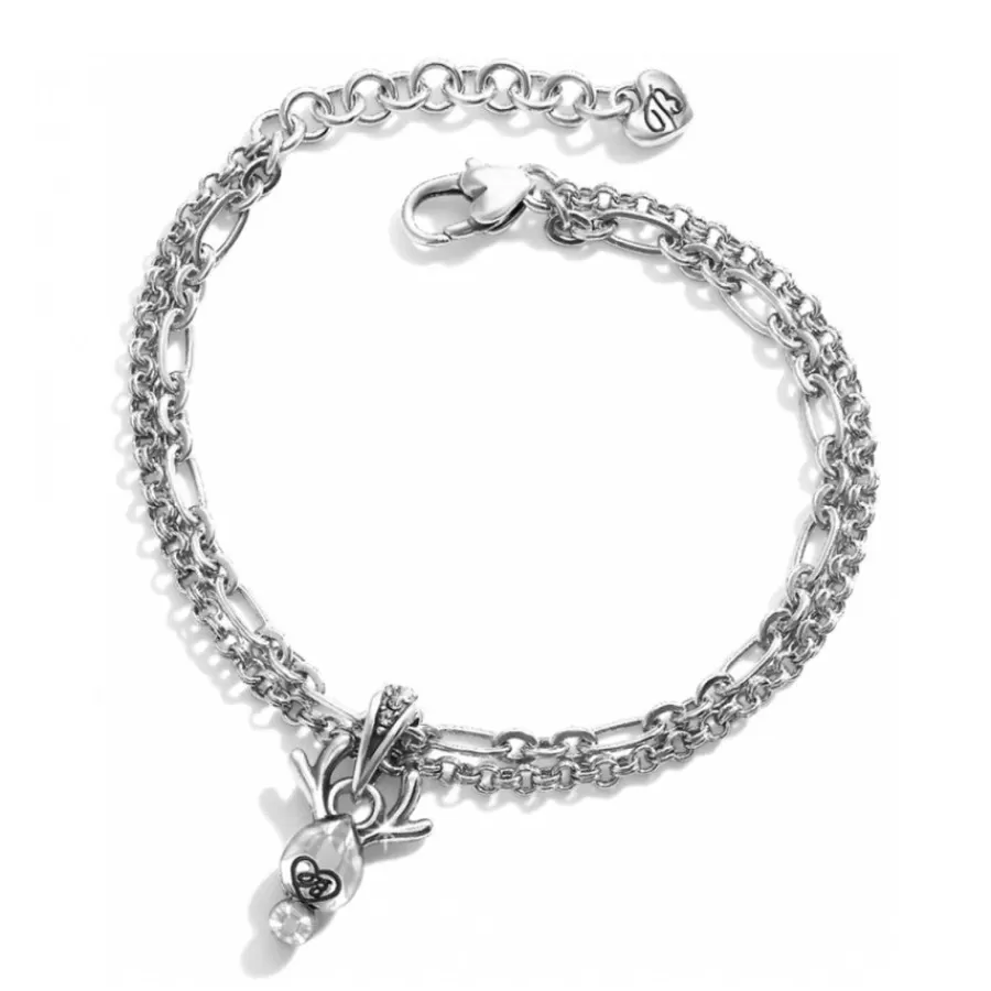 Bracelets>Brighton Reindeer Rock Bracelet Silver-Red