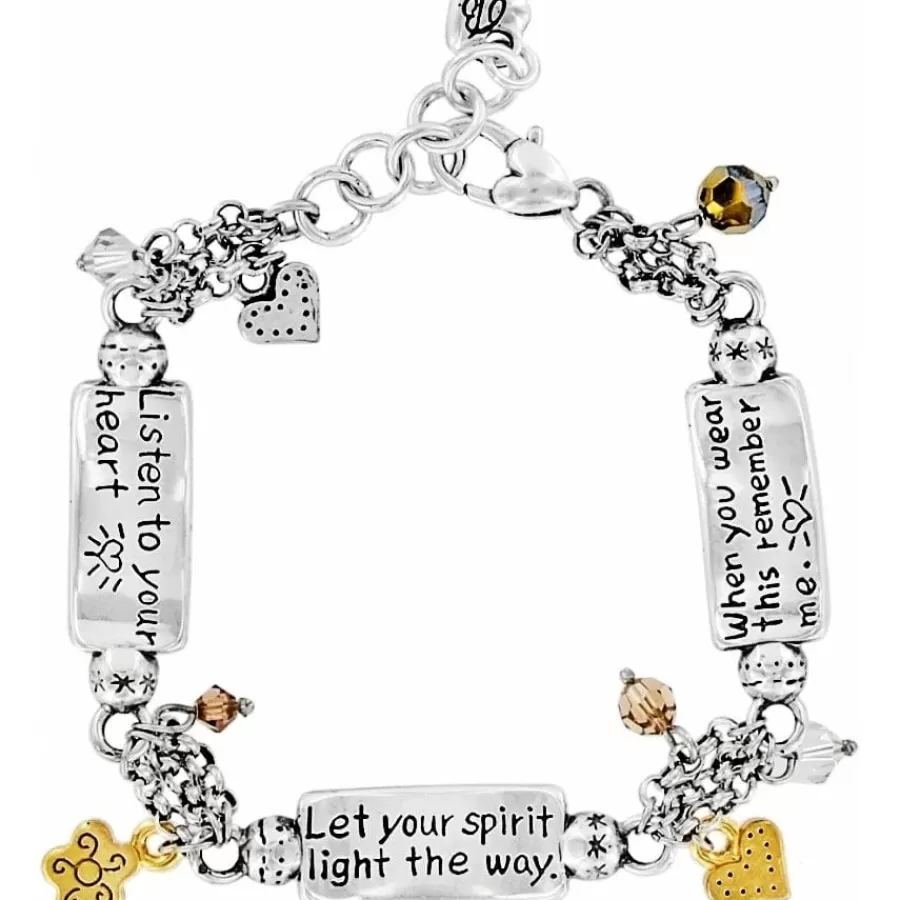 Bracelets>Brighton Remember Your Heart Bracelet Silver-GoldBrush