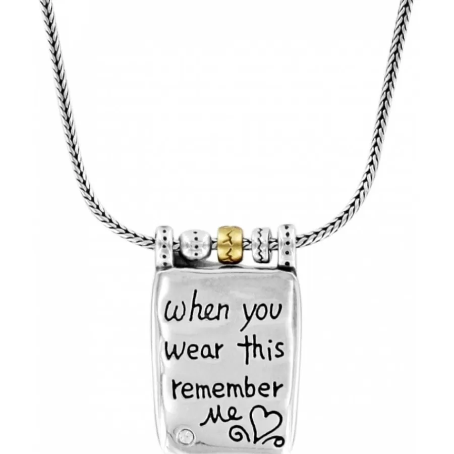 Necklaces>Brighton Remember Your Heart Necklace Silver-GoldBrush