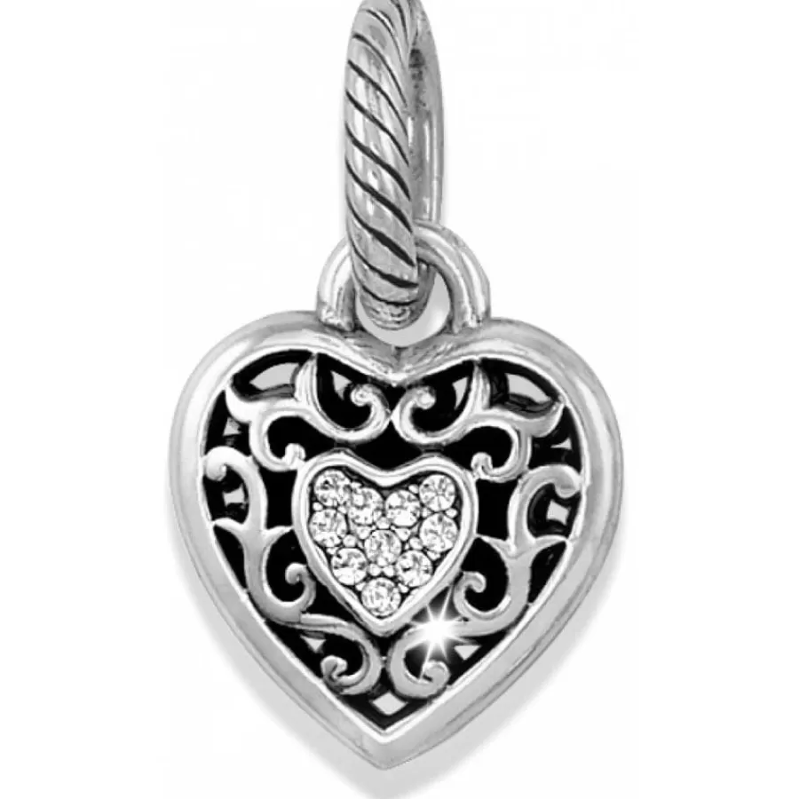 Charms>Brighton Reno Heart Charm Silver