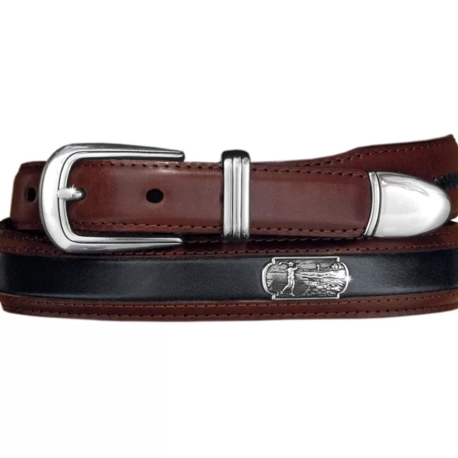 Men'S Belts & Wallets>Brighton Roberts Golf Belt Brown-Black