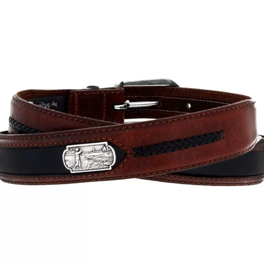 Men'S Belts & Wallets>Brighton Roberts Golf Belt Brown-Black