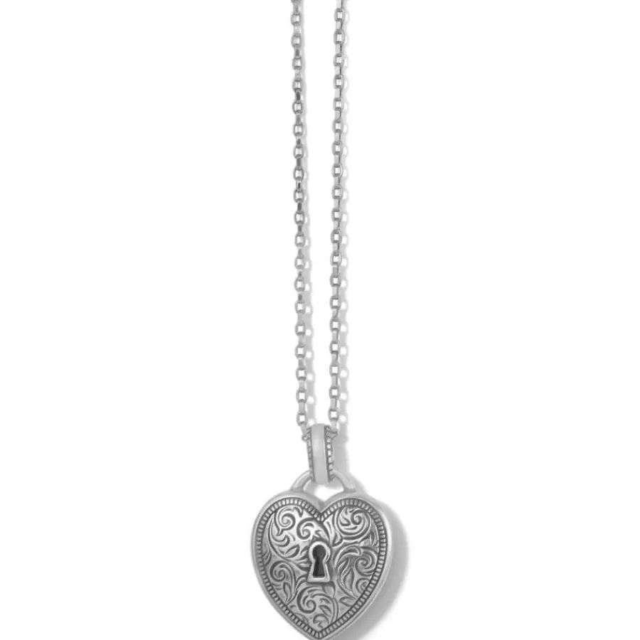 Necklaces>Brighton Romanza Heart Necklace Silver