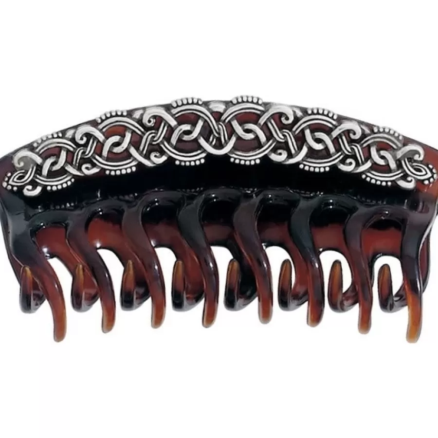 Hair Accessories>Brighton Rosarita Large Clip Tortoise