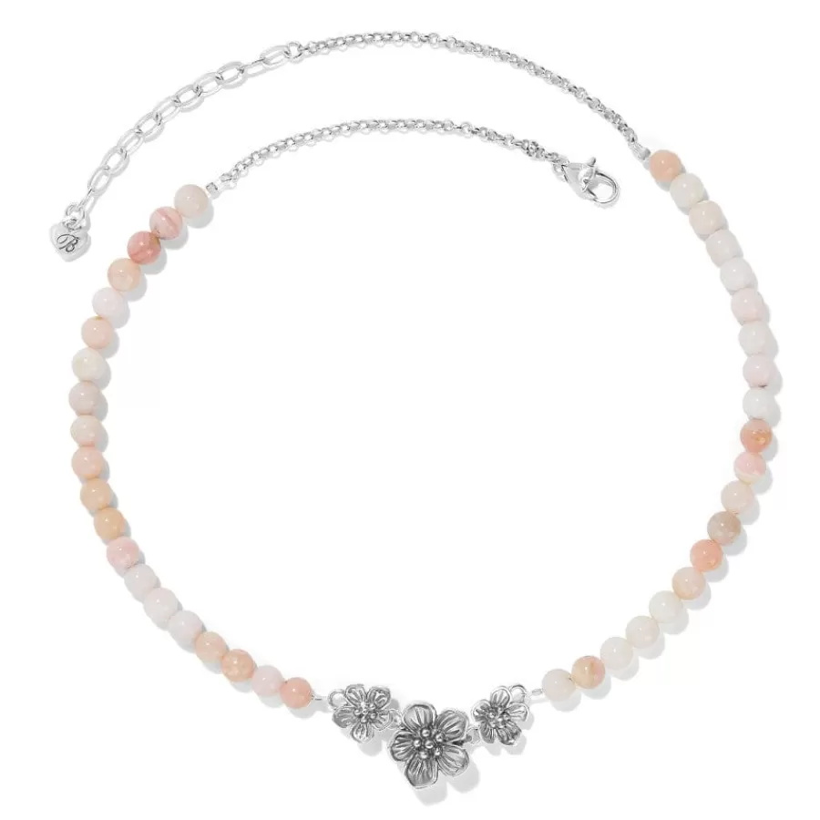 Necklaces>Brighton Sakura Beaded Trio Necklace Silver-Pink