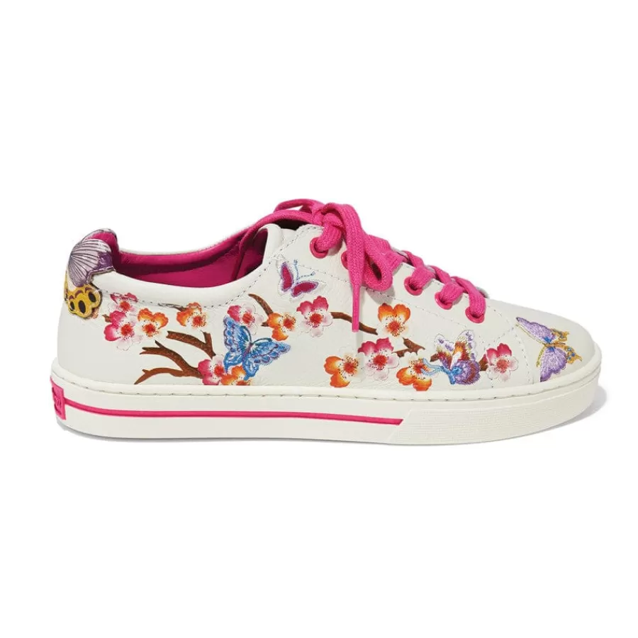 Sneakers>Brighton Sakura Embroidered Sneakers White-Multi