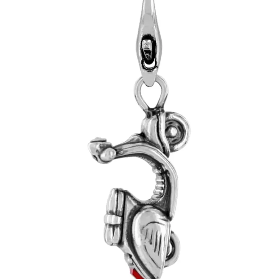 Charms>Brighton Scooter Link Charm Silver