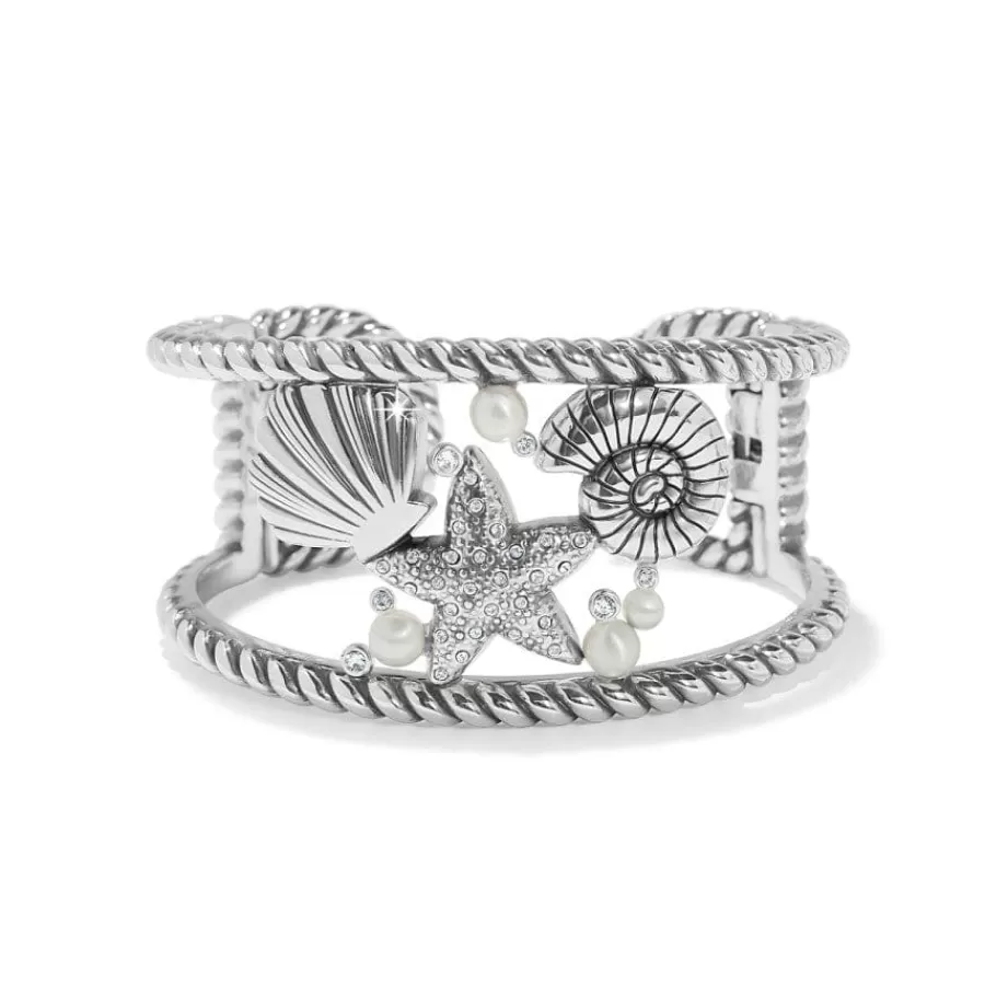 Bracelets>Brighton Sea Dreamer Hinged Cuff Bracelet Silver