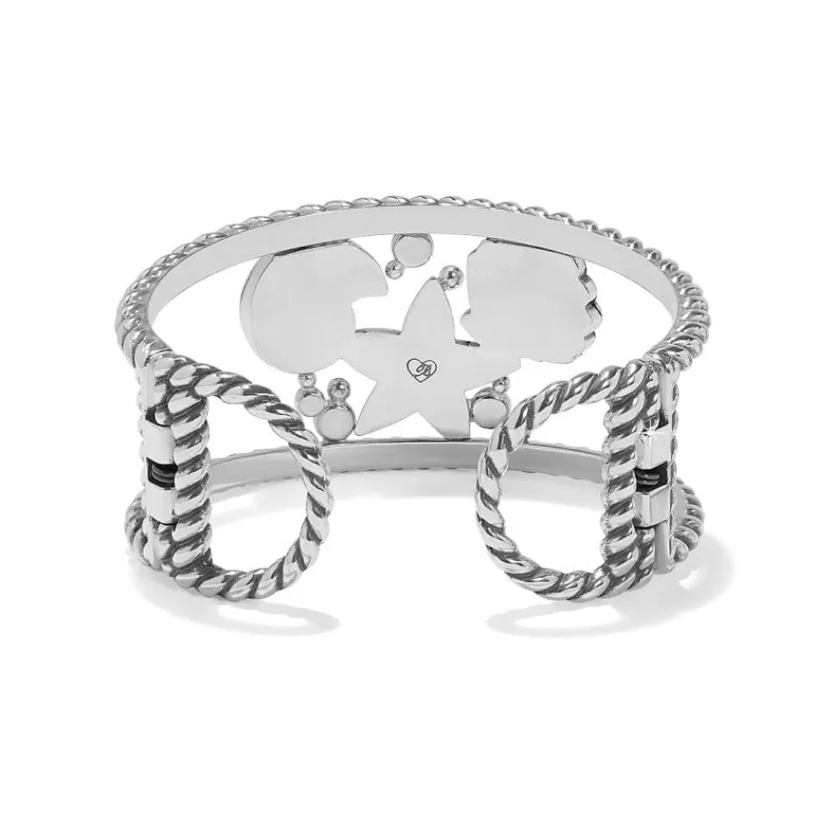 Bracelets>Brighton Sea Dreamer Hinged Cuff Bracelet Silver