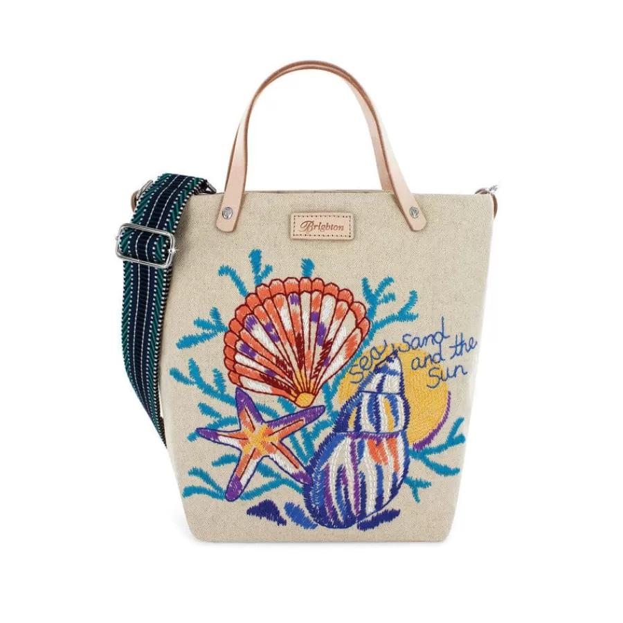 Crossbodies | Totes>Brighton Sea Sand Sun Embroidered Medium Messenger Bag Multi