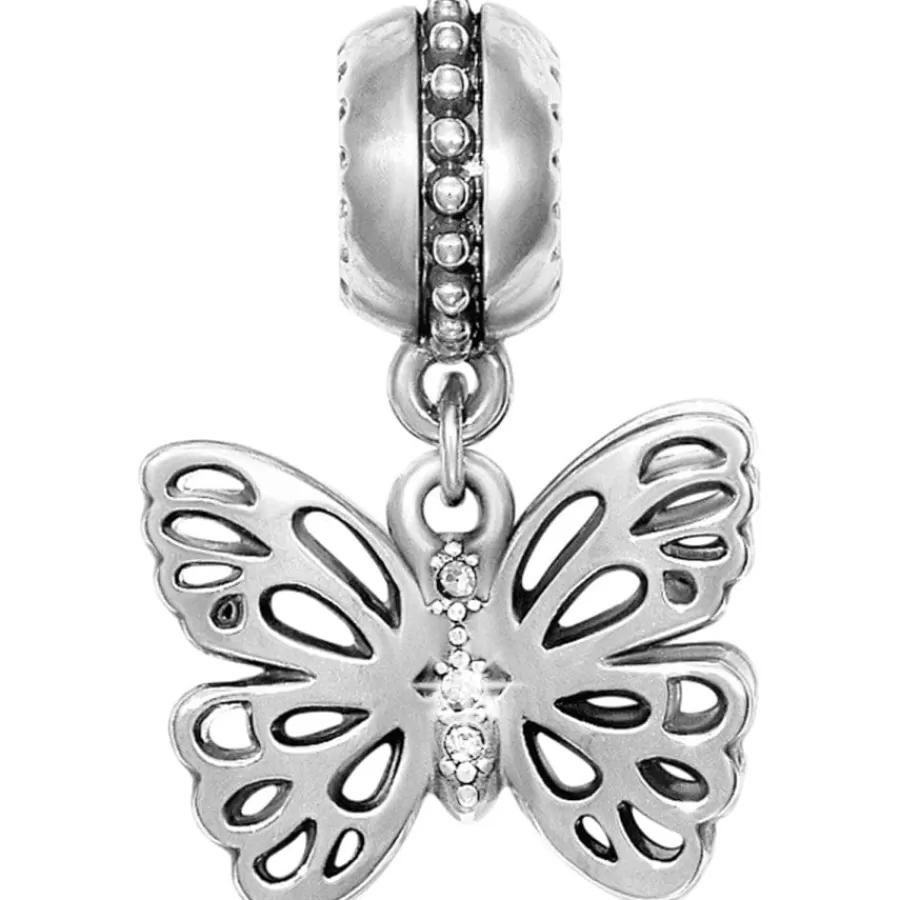 Charms>Brighton Secret Garden Butterfly Charm Silver