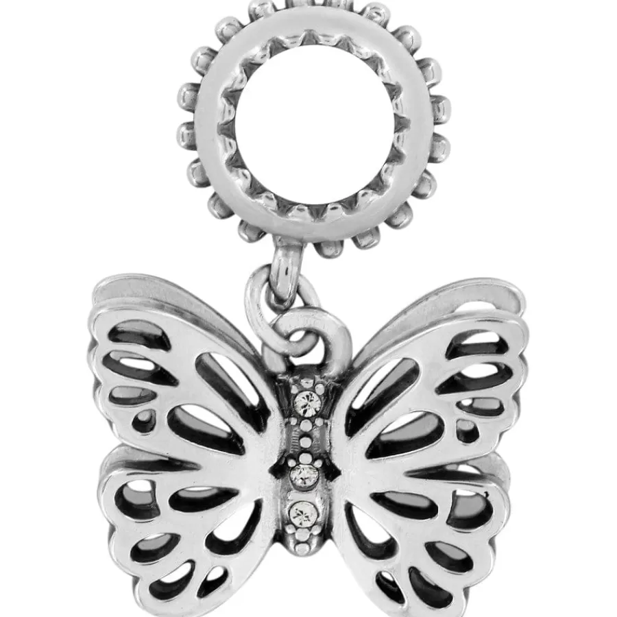 Charms>Brighton Secret Garden Butterfly Charm Silver