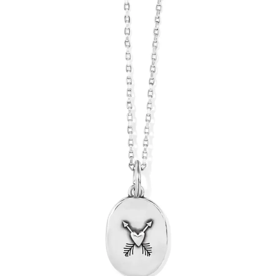 Necklaces>Brighton Sentiments Balance Convertible Reversible Necklace Silver