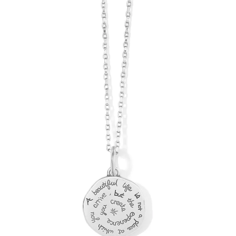 Necklaces>Brighton Sentiments Beautiful Convertible Reversible Necklace Silver