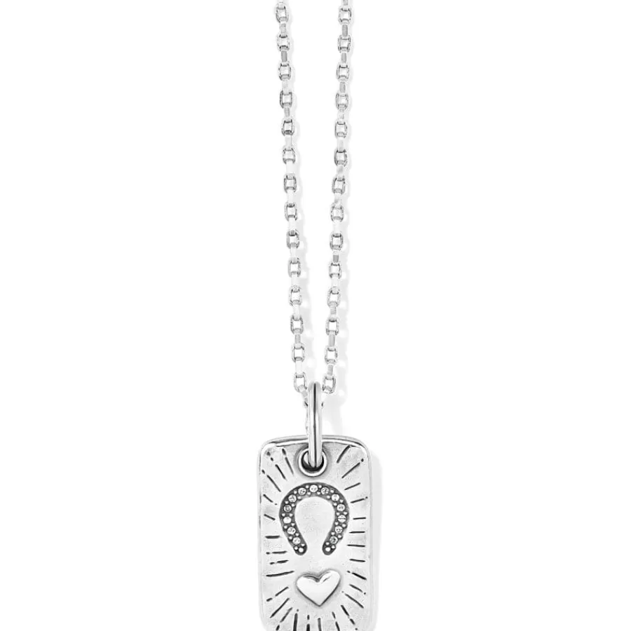 Necklaces>Brighton Sentiments Change Convertible Reversible Necklace Silver