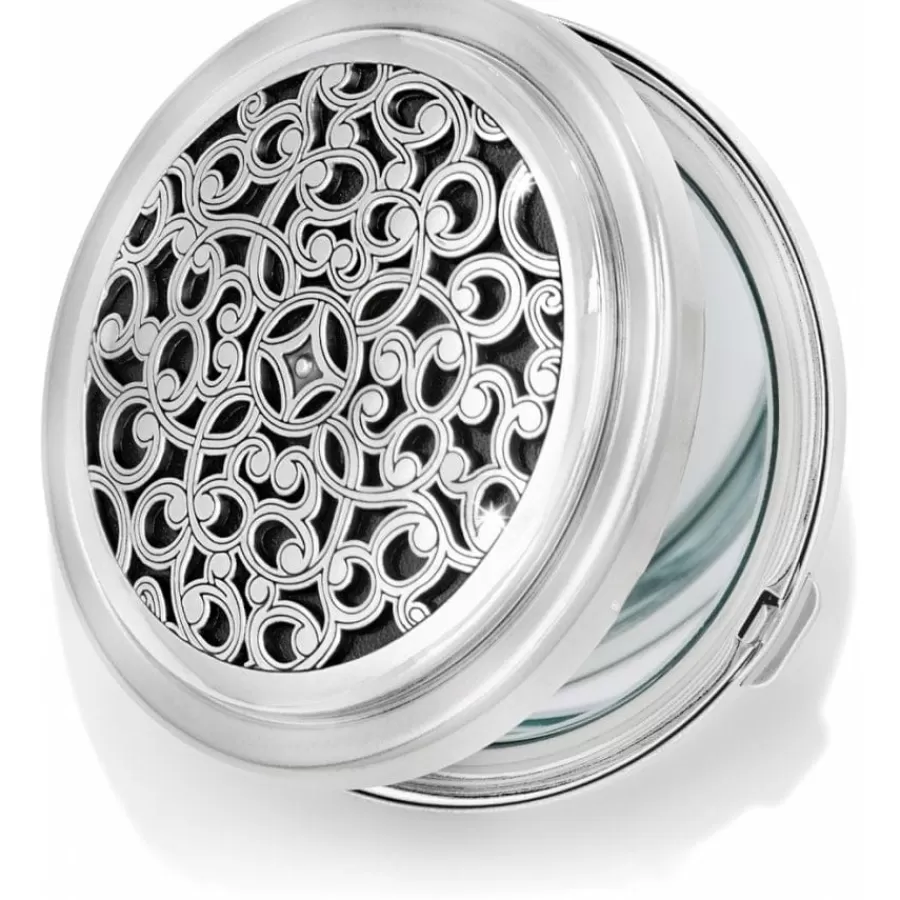 Handbag Accessories | Compacts & Pill Boxes>Brighton Serendipity Compact Mirror Silver