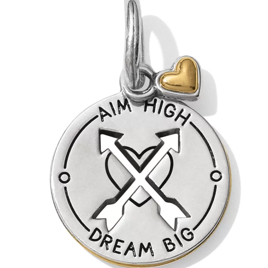 Charms>Brighton Shadowshine Arrow Charm Silver-Gold