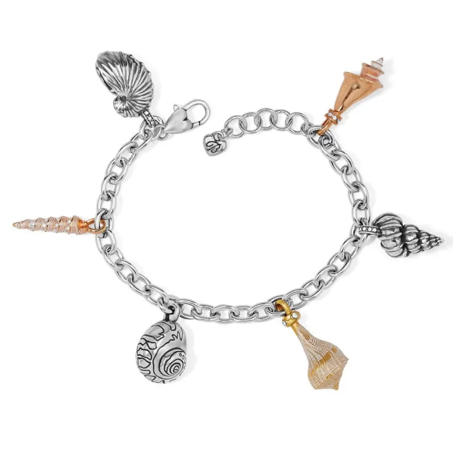 Bracelets>Brighton Shells Around The World Shell Charm Bracelet Silver-Gold