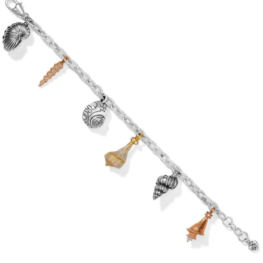 Bracelets>Brighton Shells Around The World Shell Charm Bracelet Silver-Gold