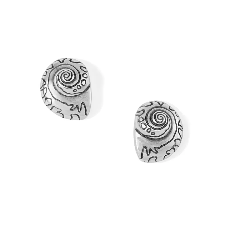 Earrings>Brighton Shells Post Earrings Silver