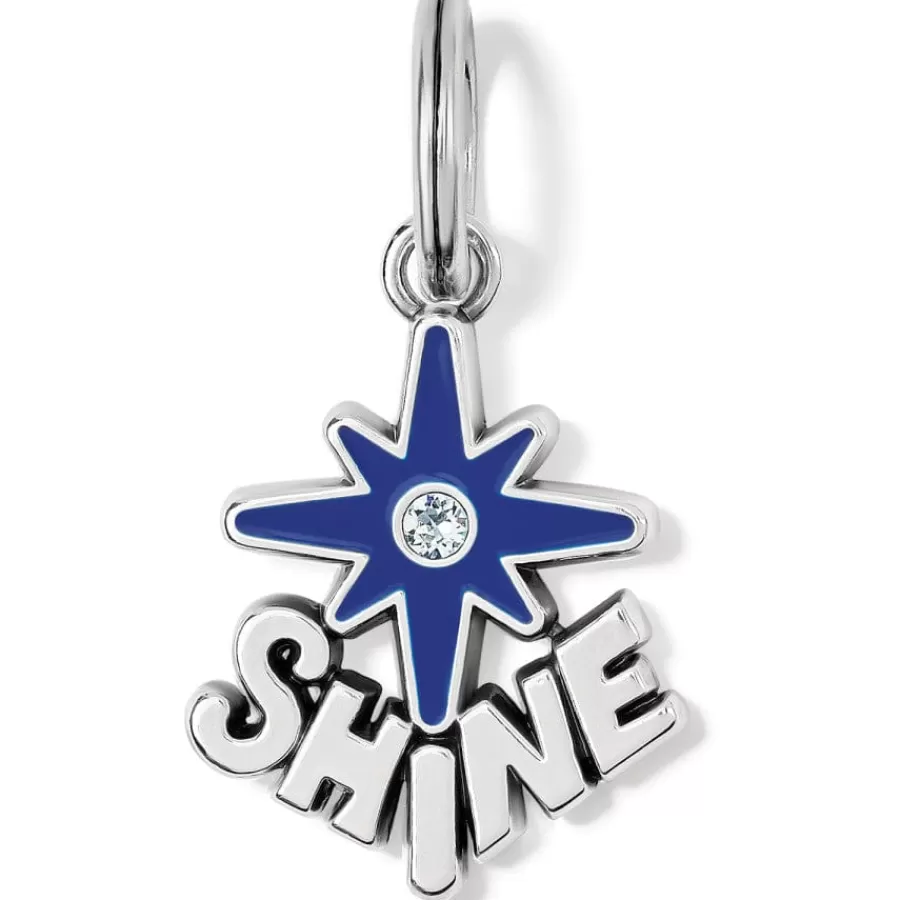 Charms>Brighton Shine Bright Charm Silver-Blue