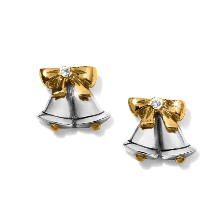 Earrings>Brighton Silver Bells Mini Post Earrings Silver-Gold