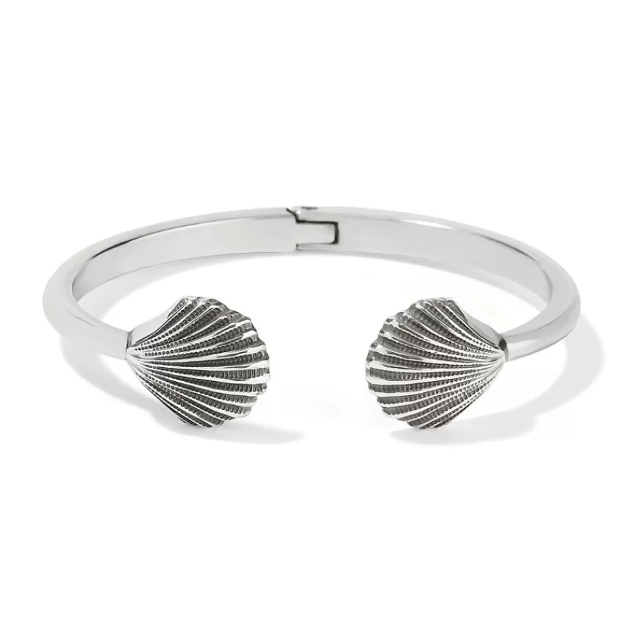 Bracelets>Brighton Shells Hinged Bangle Silver