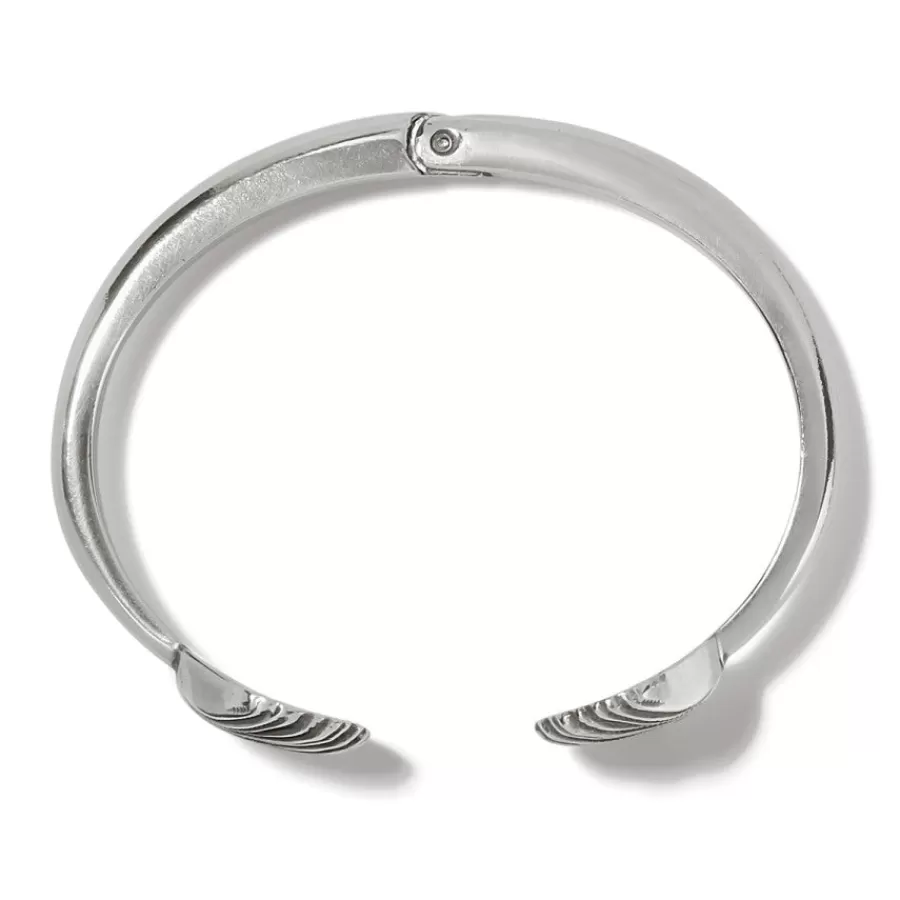 Bracelets>Brighton Shells Hinged Bangle Silver