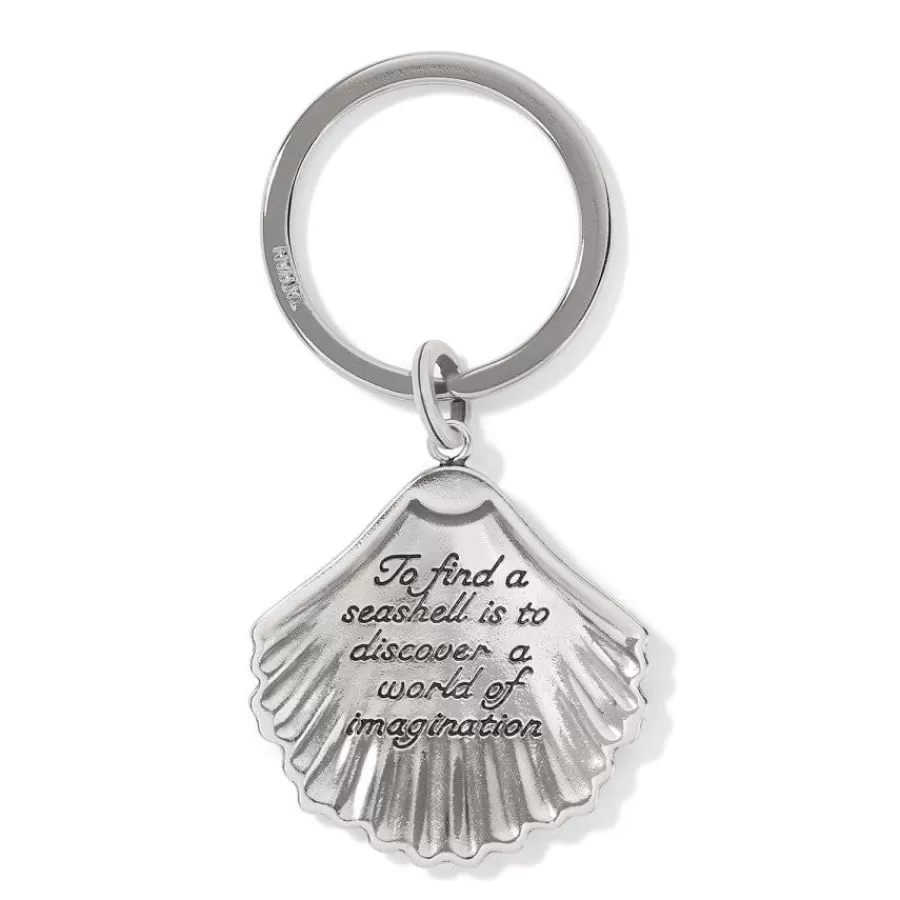 Key Fobs>Brighton Shells Key Fob Silver