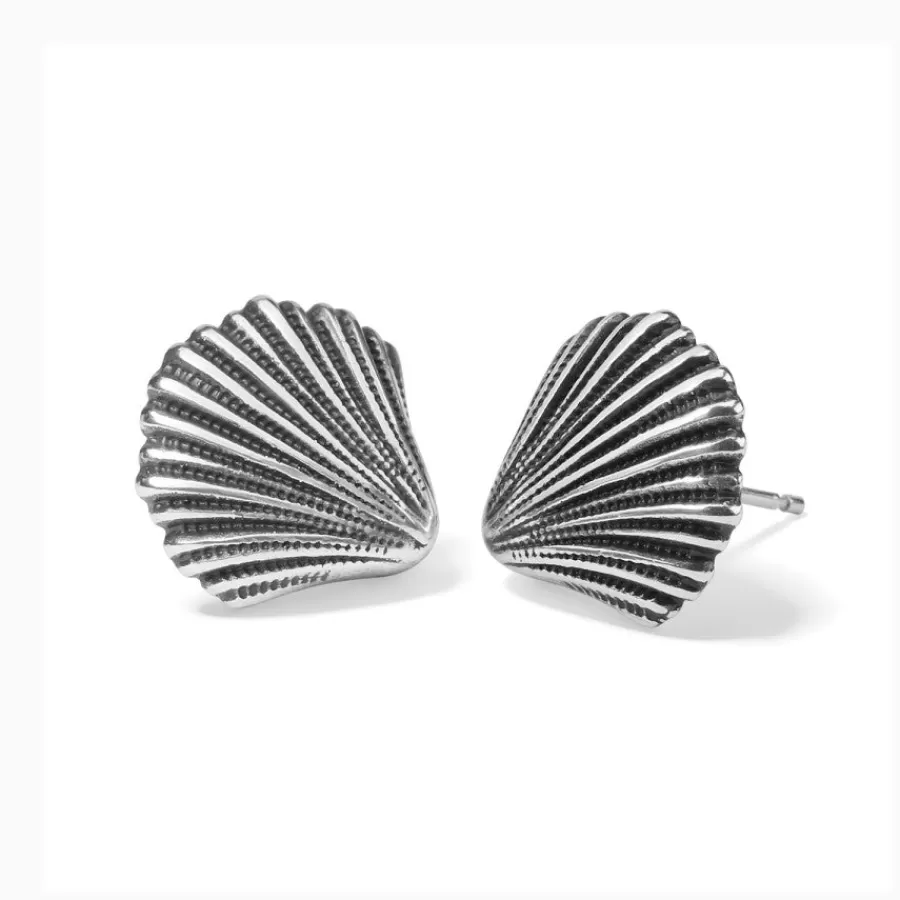 Earrings>Brighton Shells Post Earrings Silver