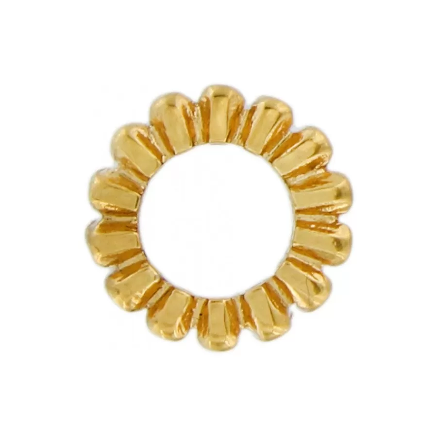 Beads & Spacers>Brighton Simplicity Spacer Gold-White