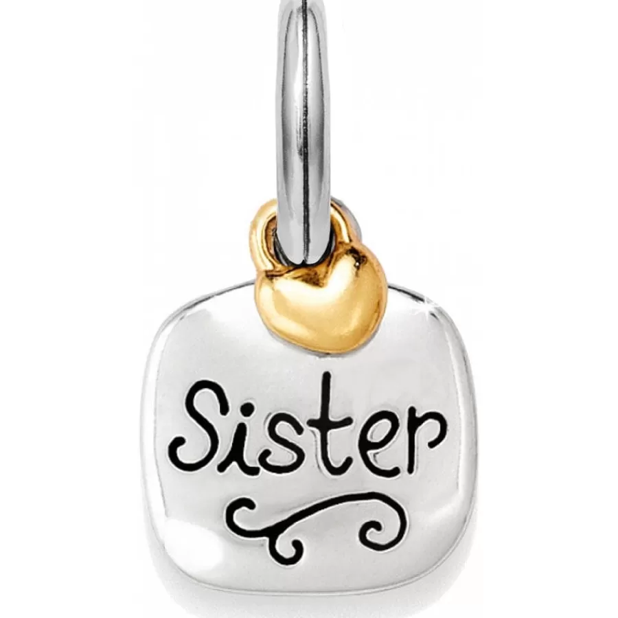 Charms>Brighton Sister Sister Charm Silver-Gold