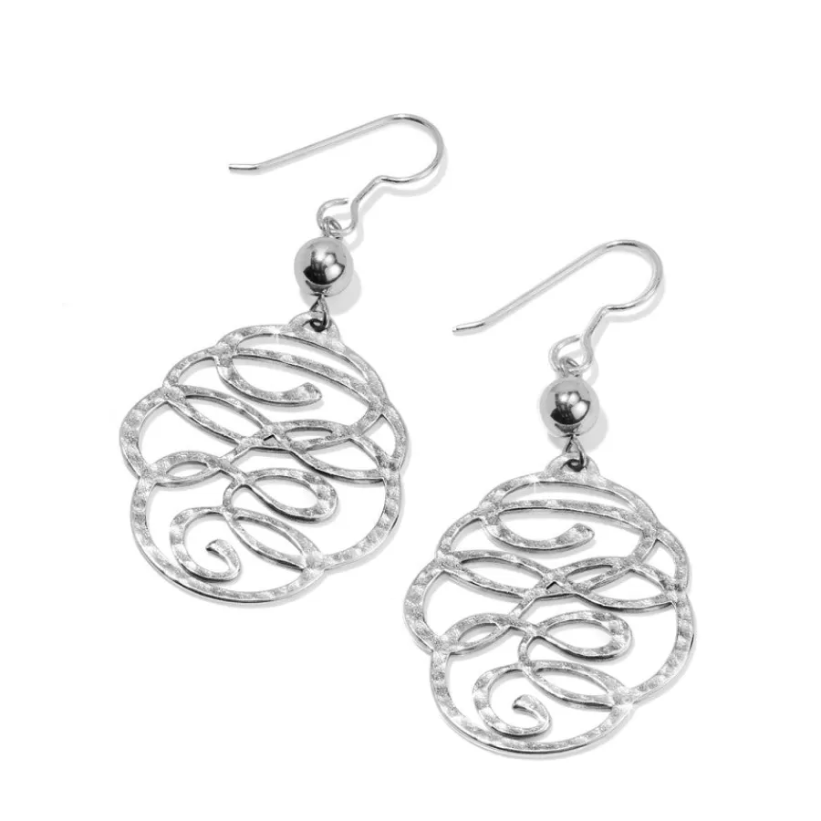 Earrings>Brighton Skribbel French Wire Earrings Silver