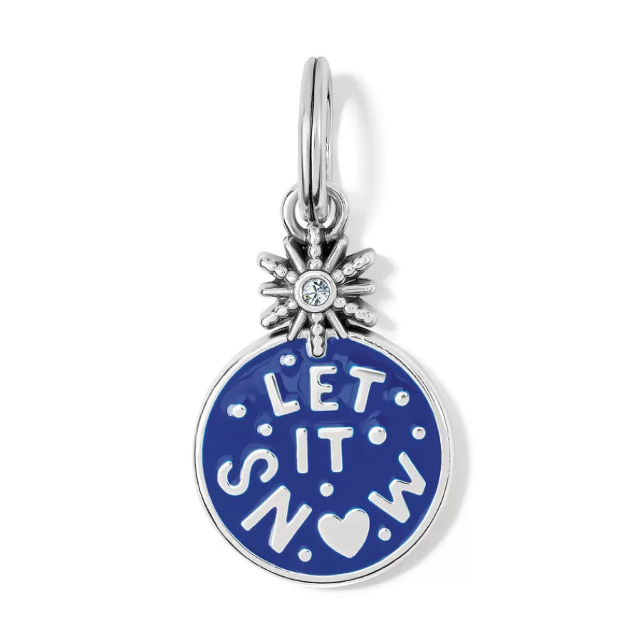 Charms>Brighton Snow Flurry Charm Silver-Blue