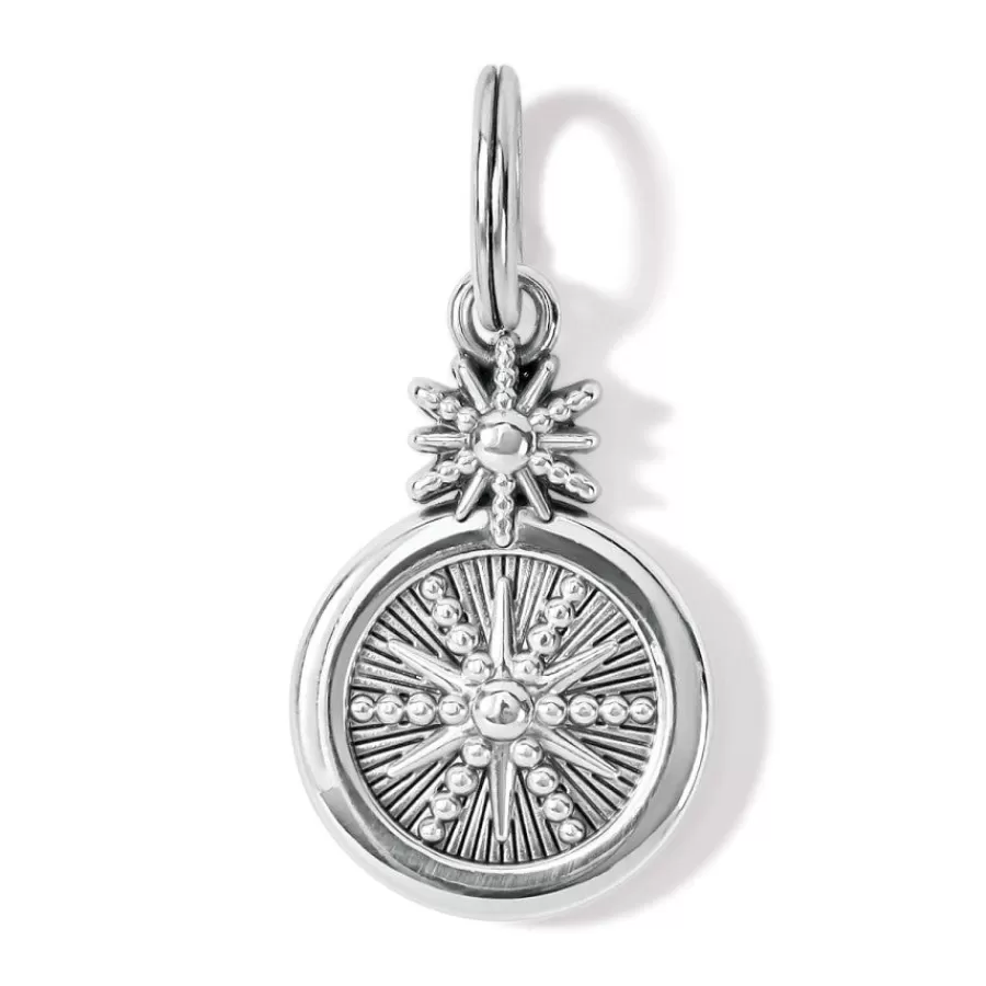 Charms>Brighton Snow Flurry Charm Silver-Blue