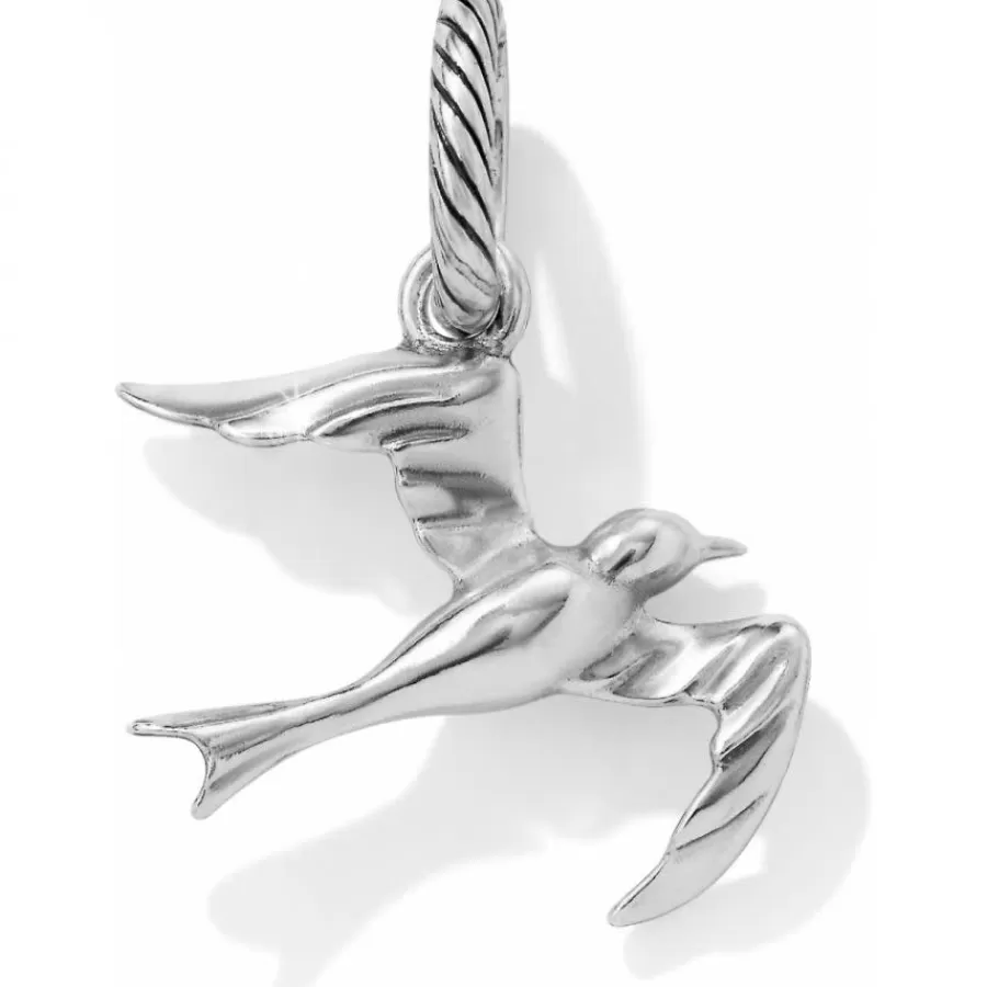 Charms>Brighton Soaring Seagull Charm Silver