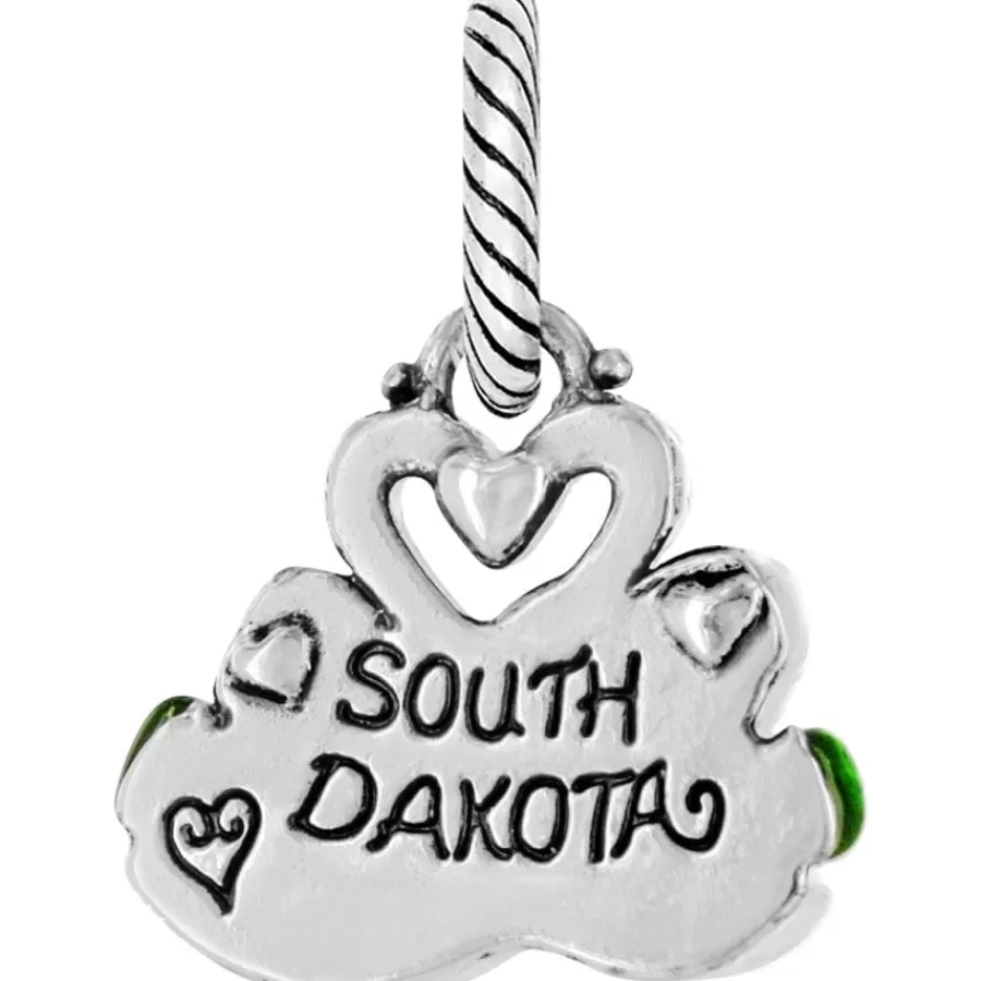 Charms>Brighton South Dakota Charm Silver-Gold