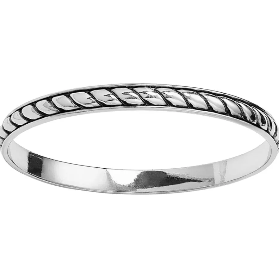 Bracelets>Brighton Southwest Dream Plaza Flat Rope Bangle Silver