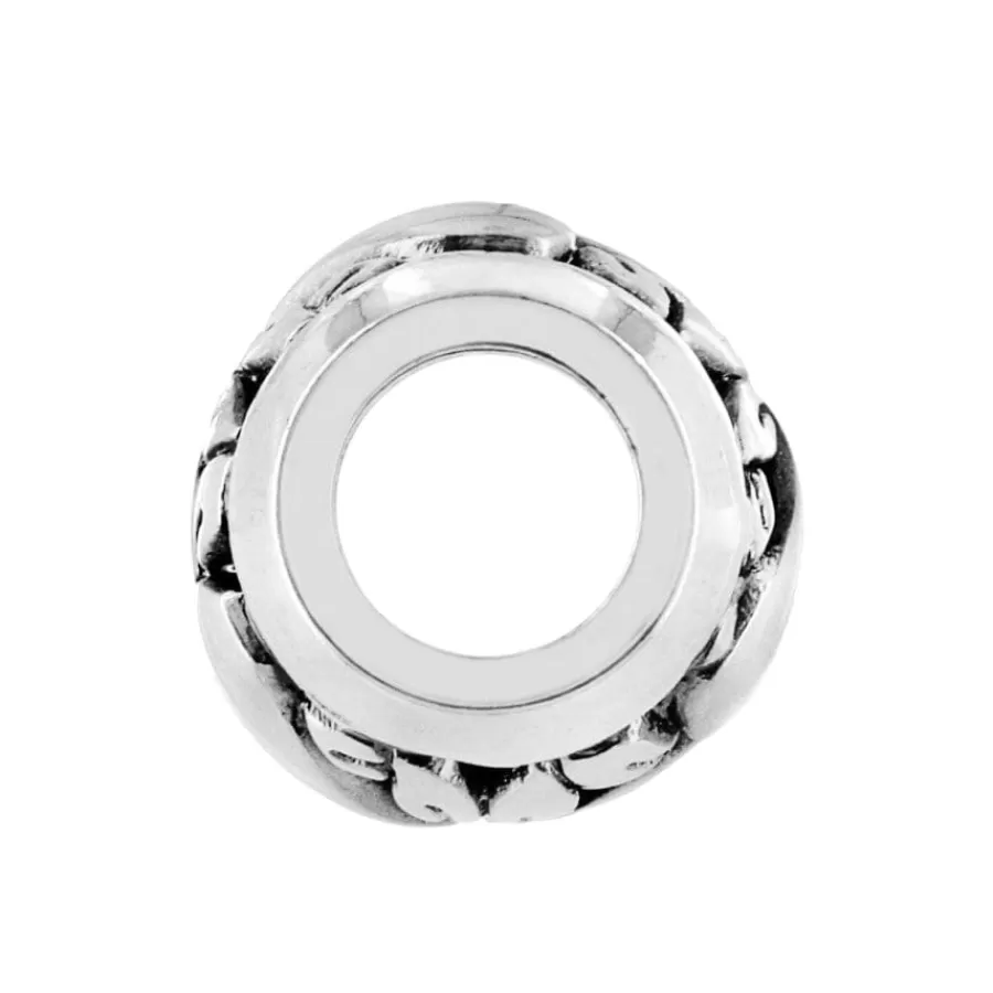 Beads & Spacers>Brighton Sow In Love Bead Silver