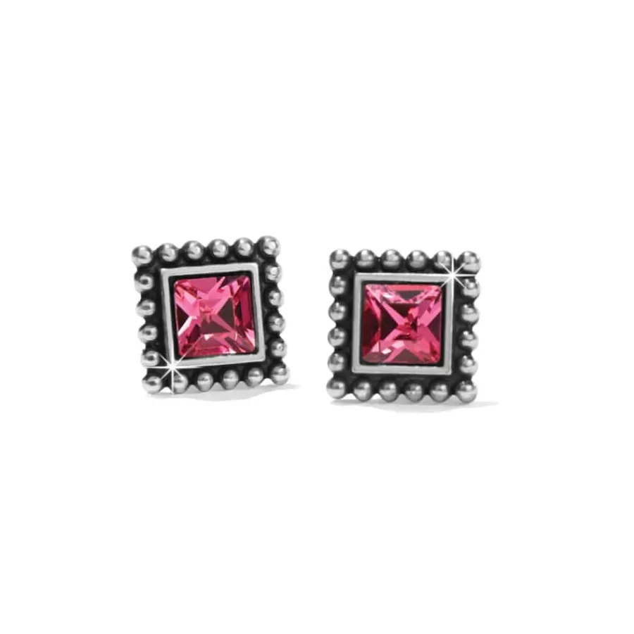 Earrings>Brighton Sparkle Square Mini Post Earrings