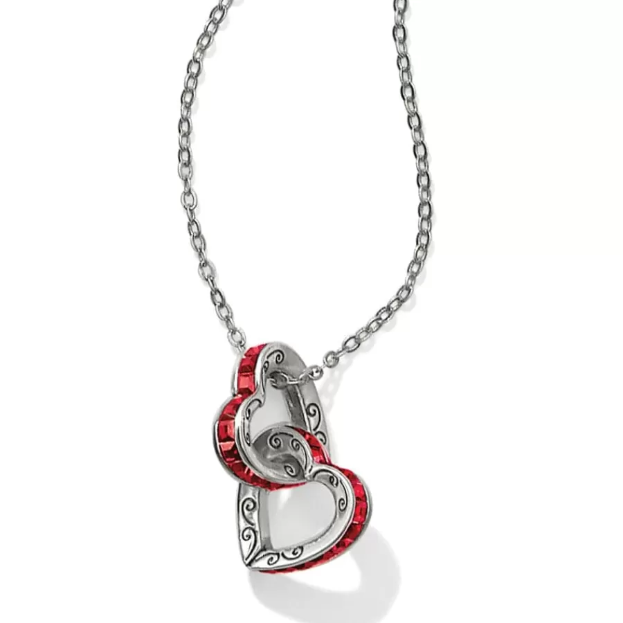 Necklaces>Brighton Spectrum Petite Heart Necklace Red